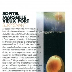 exposition Cosmogonie de l’œuf au restaurant « Les trois forts » du Sofitel Marseille Vieux Port